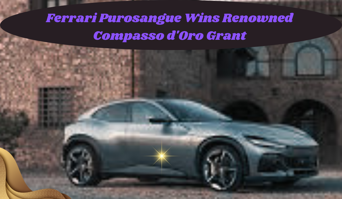 Ferrari Purosangue Wins Renowned Compasso d'Oro Grant