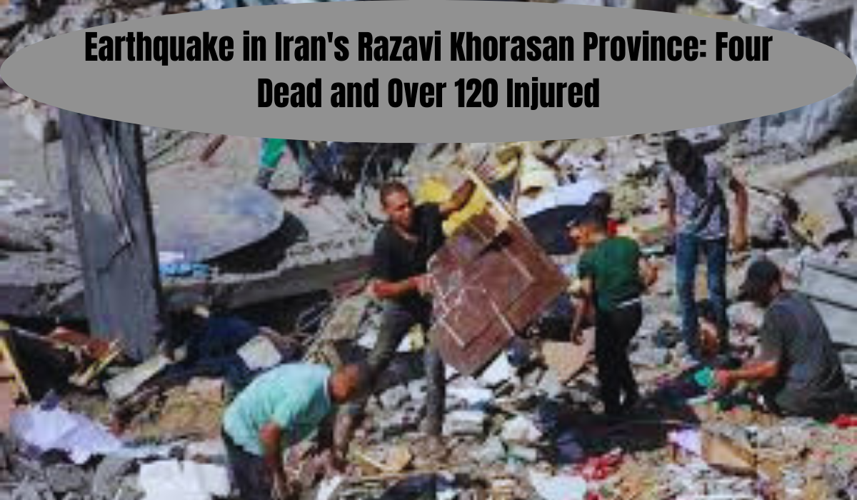 Earthquake in Iran's Razavi Khorasan Province