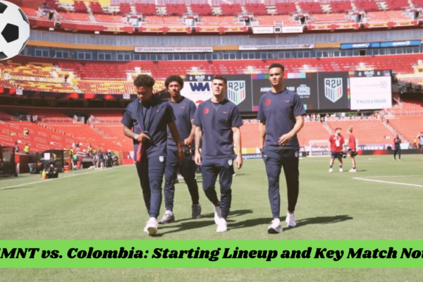 USMNT vs Colombia starting lineup and key match notes