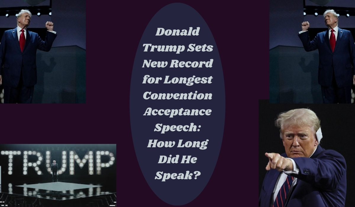 Donald Trump Sets New Record for Longest Convention Acceptance Speech