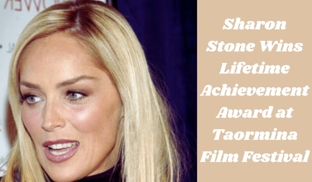 Sharon Stone wins lifetime achievement award at taormina film festival