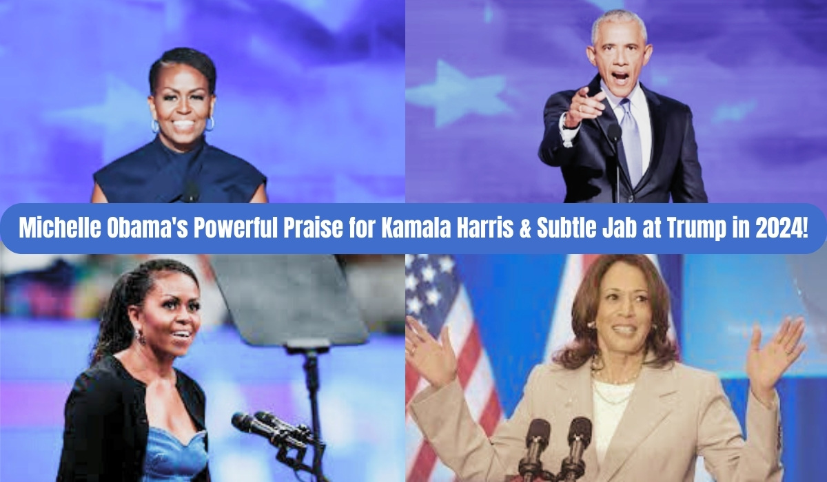 Michelle Obama's Powerful Praise for Kamala Harris & Subtle Jab at Trump in 2024!